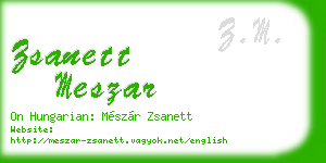 zsanett meszar business card